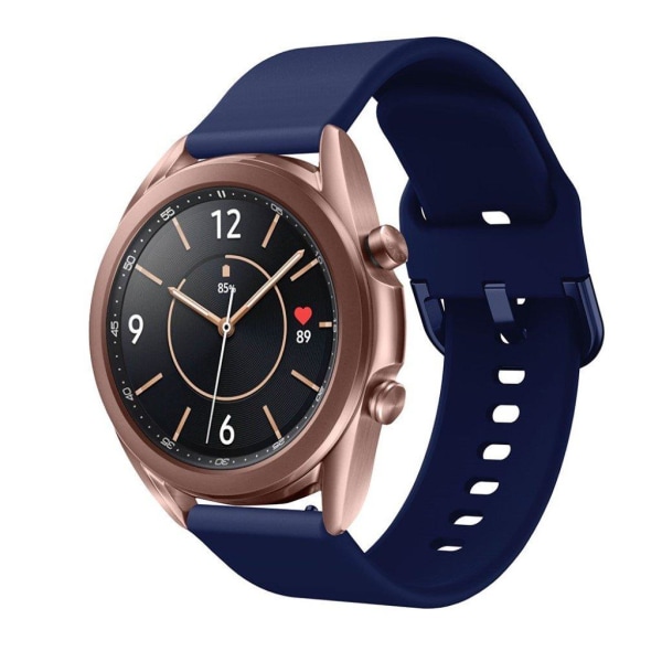 Samsung Galaxy Watch 3 (41mm) simple silikone rem - mørkeblå Blue