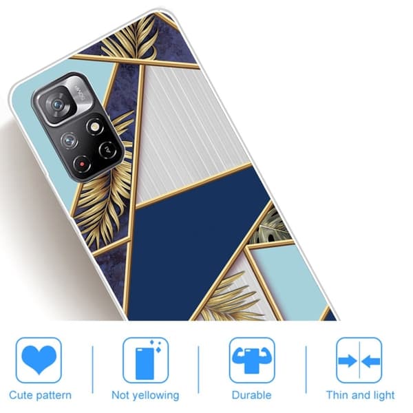 Marble design Xiaomi Redmi Note 11 Pro Plus 5G kotelot - Fragmentti Väri Ja Viiniköynnös Multicolor