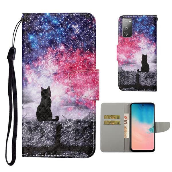 Wonderland Samsung Galaxy S20 FE 5G / S20 Fe Flip Etui - Kat Multicolor