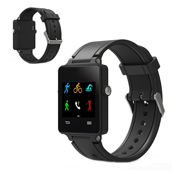 Garmin Vivoactive Acetate silikone Urrem - Sort Black