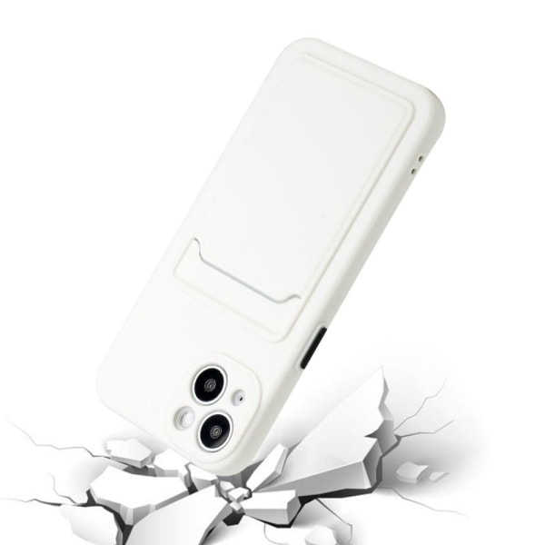 Card Holder Suojakuori For iPhone 13 - Valkoinen White