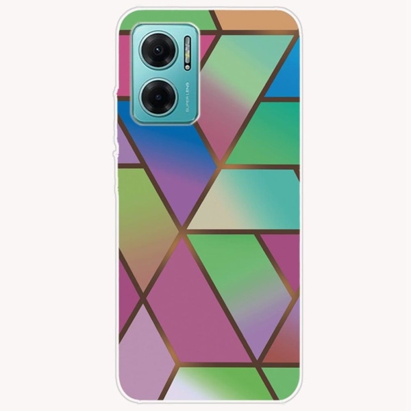 Marble design Xiaomi Redmi Note 11E kotelot - Ruusu / Vihreä Ja Siniset Gradientit Multicolor