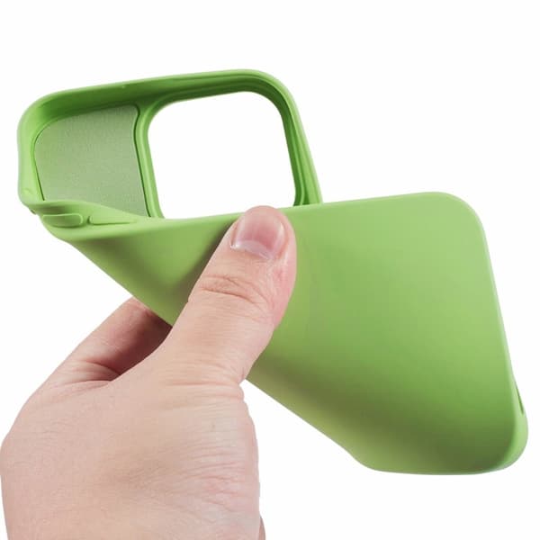 iPhone 16 Pro Fodral Mjukt flexibelt fiberfoder Skyddande telefonskal - Matcha Grön Grön