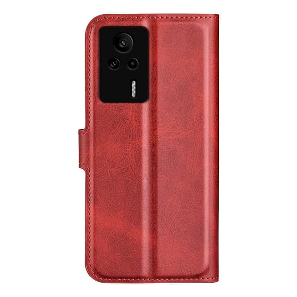 Lompakko Nahkakotelo For Xiaomi Redmi K60E - Punainen Red