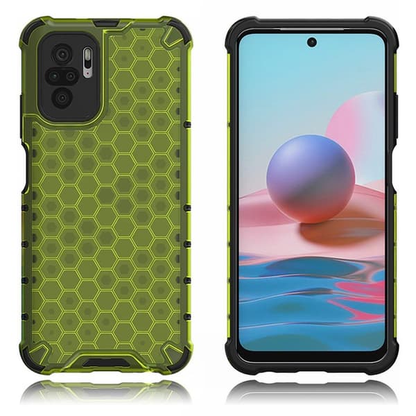 Bofink Honeycomb Xiaomi Redmi Note 10S skal - Grön Grön