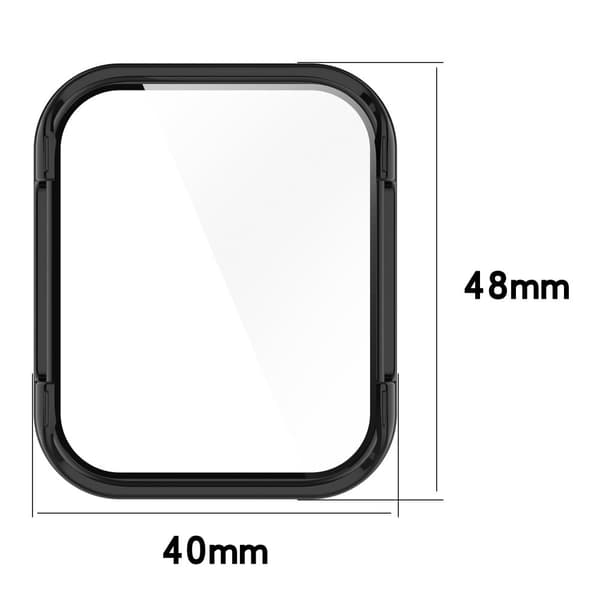 Realme Watch 3 Pro cover with tempered glass - Beige Brun