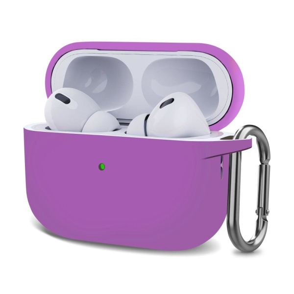 AirPods Pro 2 silicone case with buckle - Purple Purple