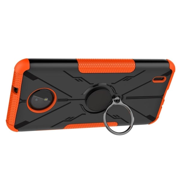 Kickstand-skydd med magnetisk platta för Nokia C10 / C20 - Orange Orange