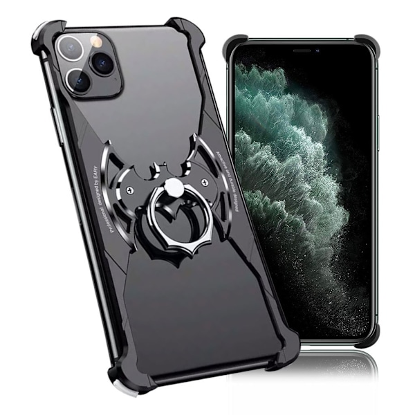 R-JUST Bat-Bumper Alu - iPhone 11 Pro Max - Svart Svart