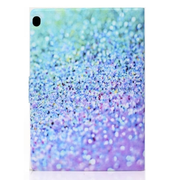 Lenovo Tab M10 læderetui med mønsterprint - Glitrende Element Multicolor