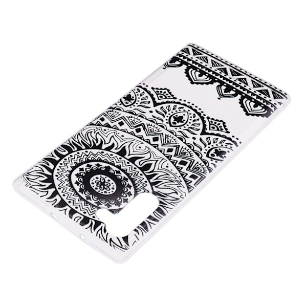 Deco Samsung Galaxy Note 10 cover - Sort Blomst Black