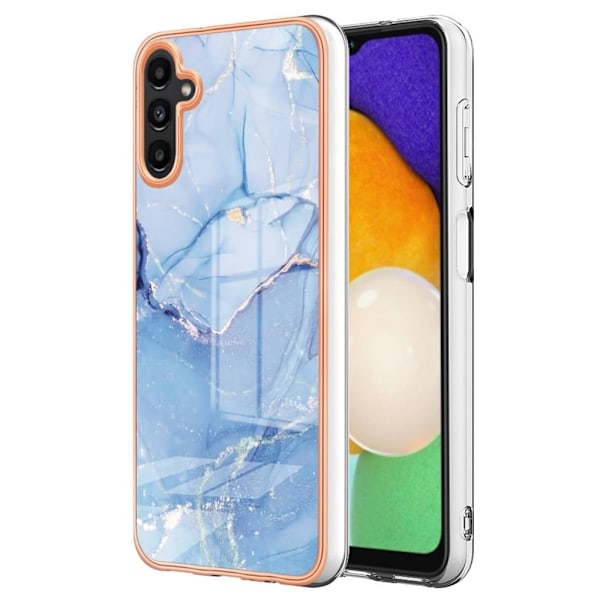 Marmormotiv Samsung Galaxy A34 5G skal - Blå Blå