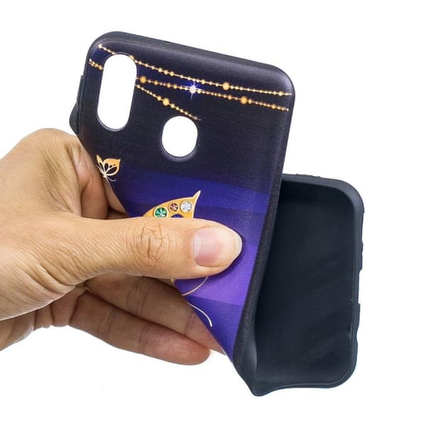 Imagine Samsung Galaxy M20 kuoret - Värjätty Perhonen Multicolor