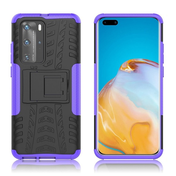 Offroad Cover - Huawei P40 Pro - Sort / Lilla Black
