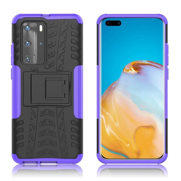 Offroad-veske - Huawei P40 Pro - Svart / lilla Black