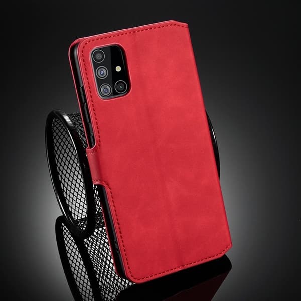 DG.MING Samsung Galaxy A51 Retro kotelot - Punainen Red