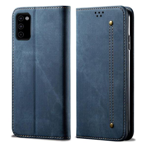 Jeans Samsung Galaxy M51 flip case - Sininen Blue