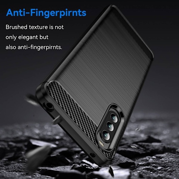 Carbon Flex Sony Xperia 10 IV skal - Svart Svart
