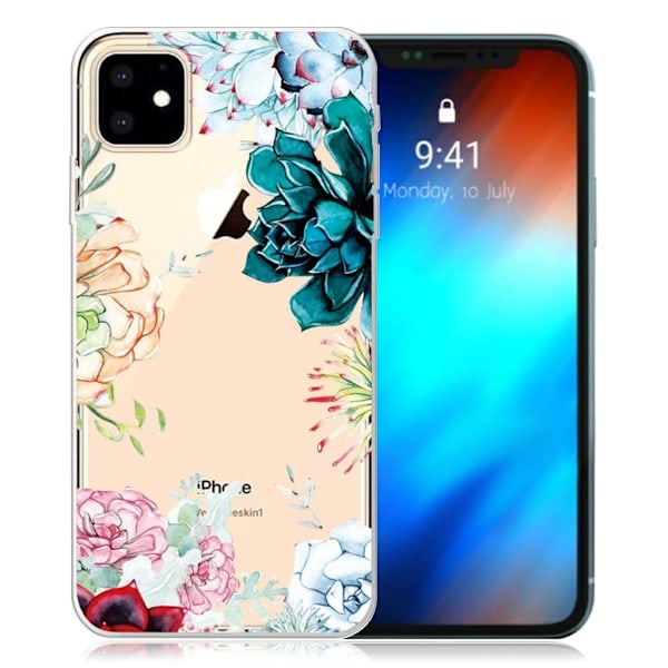 Deco iPhone 11 deksel - Vakre blomster Multicolor