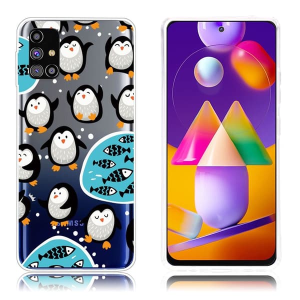 Deco Samsung Galaxy M31s kotelot - Pingviini White