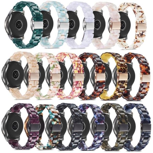 Resin design rem til Huawei Watch GT devices - sort Black