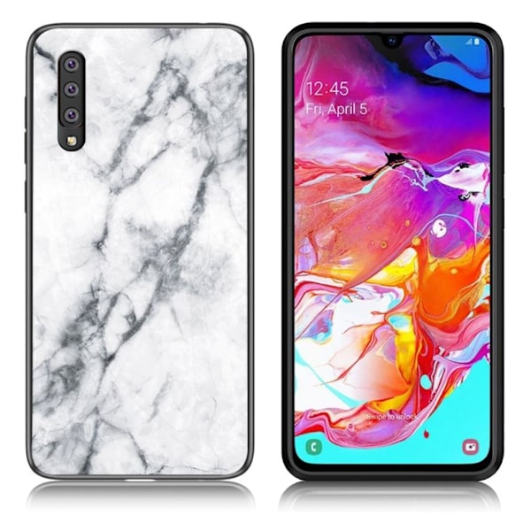 Fantasy Marmor Samsung Galaxy A70 skal - Vit Vit