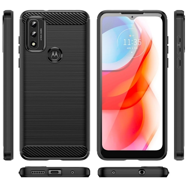 Carbon Flex Motorola Moto G Play (2022) skal - Svart Svart