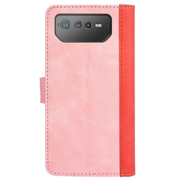 Tofarget lærdeksel for Asus ROG Phone 6 - Rosa Pink
