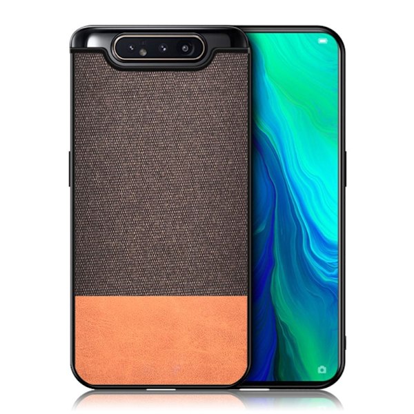 Berlin Samsung Galaxy A80 cover - PU læder + klud / Kaffe Black
