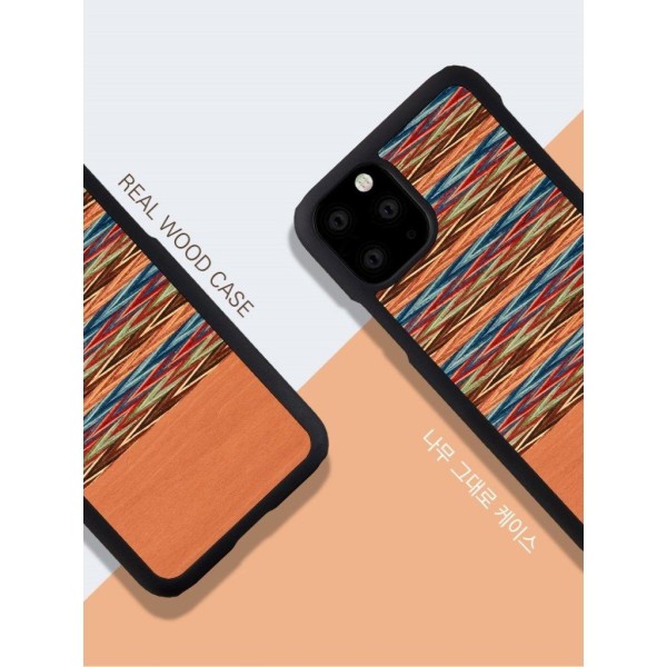 Man&Wood premium case for iPhone 11 Pro - Browny Check Multicolor