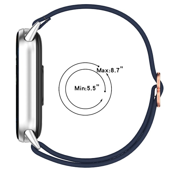 Smart klockarmband Xiaomi Smart Band 9 / 9 NFC / 8 / 8 NFC Nylon Elastisk Flätad Rem - Rosa Rosa
