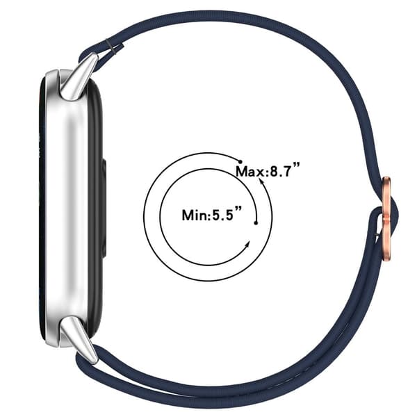 Smartwatch Band Xiaomi Smart Band 9 / 9 NFC / 8 / 8 NFC Nylon Elastisk Flettet Rem - Lyserød Pink