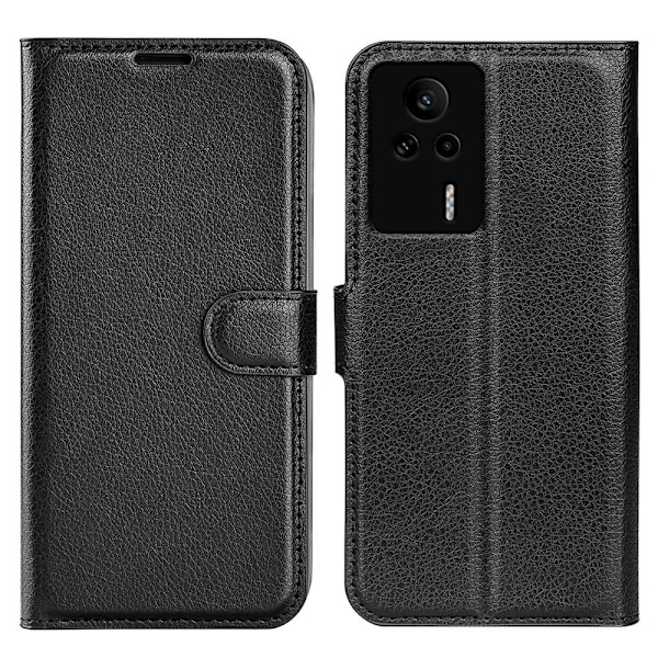 Klassisk Xiaomi Redmi K60E Flip Etui - Sort Black