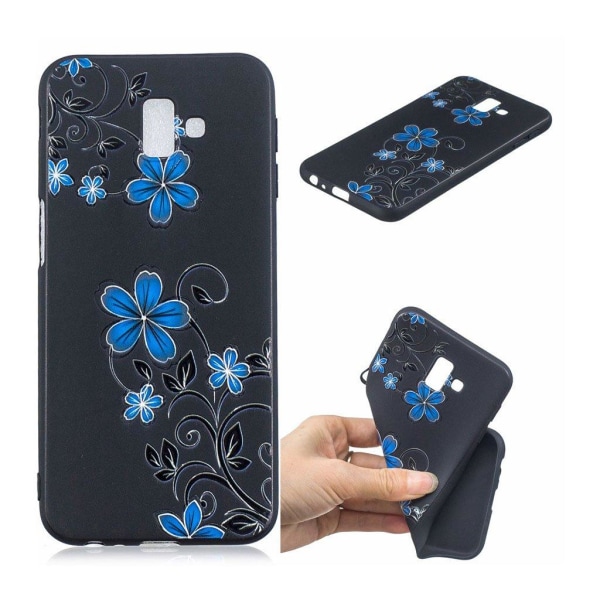 Samsung Galaxy J6 Plus (2018) patterned soft case - Blue Flower Blå