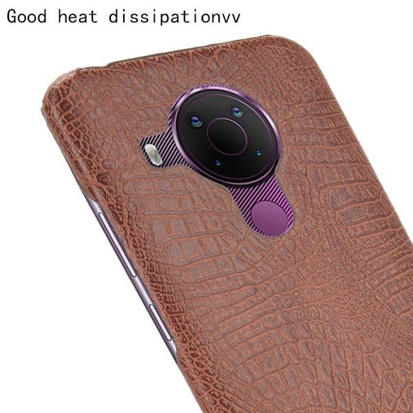 Croco etui - Nokia 5.4 - brun Brown