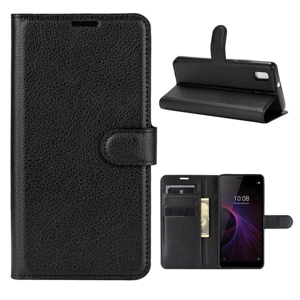 Classic ZTE Blade L210 flip kuoret - Musta Black