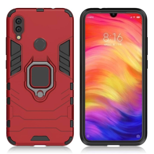 Ring Guard etui - Xiaomi redmi Note 7 / Note 7 Pro / Note 7S - Rød Red