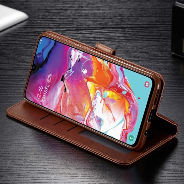 LC.IMEEKE Samsung Galaxy A50 Flip Etui - Kaffe Brown