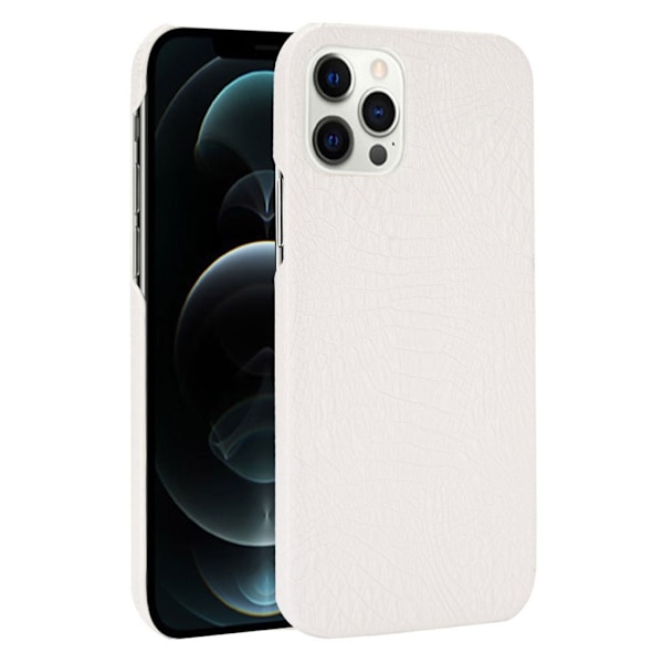 Croco Etui iPhone 12 Pro Max - Hvit White