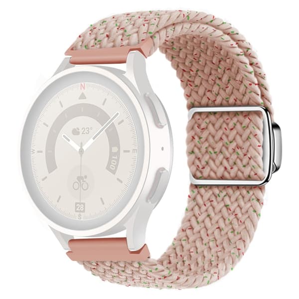 20mm Universal nylonhihna magneettisoljella - Starlight Vaaleanpunainen Pink
