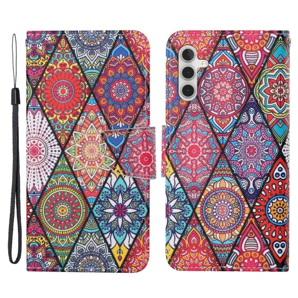 Wonderland Samsung Galaxy A54 Flip Etui - Rhombus / Totem Multicolor