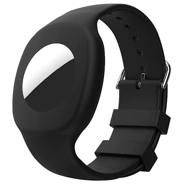 AirTags silikone-håndledsrem - Sort Black