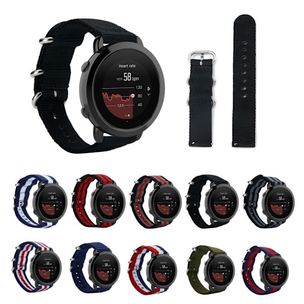 Suunto 3 urrem i nylon - Sort Black