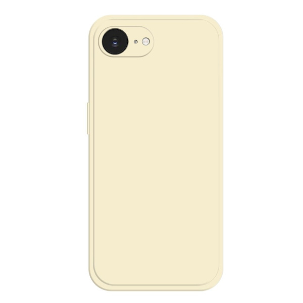 iPhone 16e Flexibelt fodral Rak kantskydd Telefonskal Vit