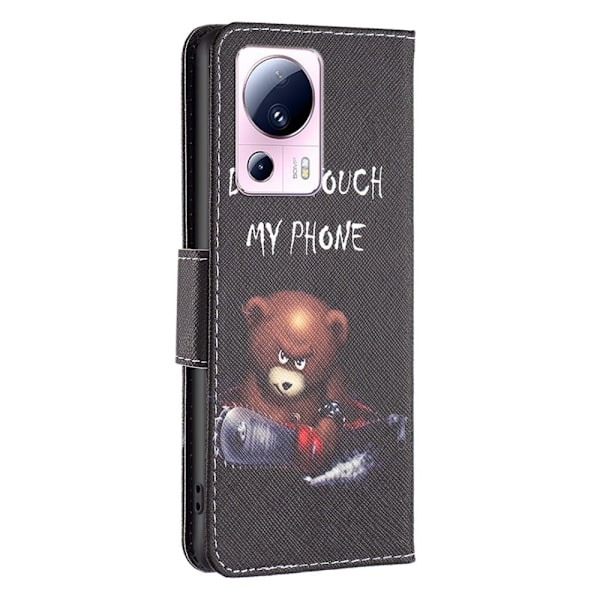 Wonderland Xiaomi 13 Lite / Civi 2 Flip Etui - Bjørn Black
