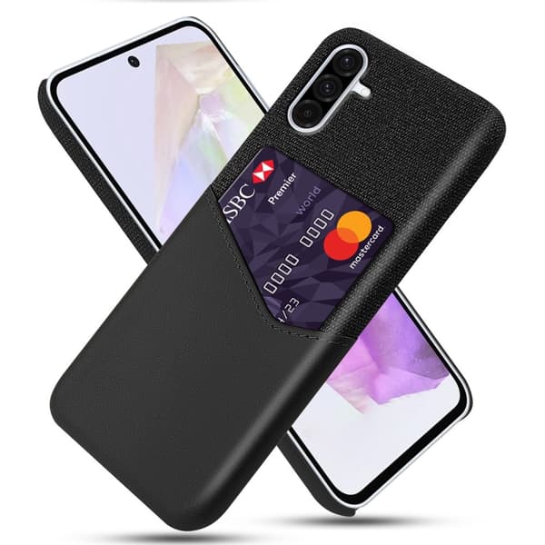 Bofink Samsung Galaxy A36 korttikotelo - Musta Black