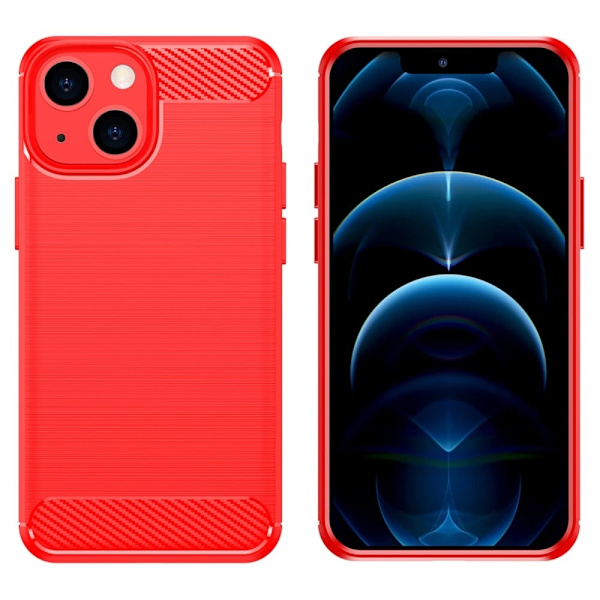 Carbon Flex iPhone 13 skal - Röd Röd