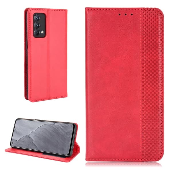 Bofink Vintage Realme GT Master Læder Etui - Rød Red