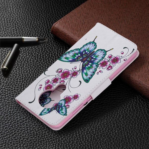 Wonderland Nokia 5.3 flip-etui - Sommerfugl Og Blomster Multicolor