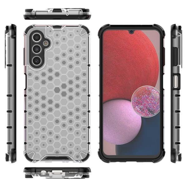Bofink Honeycomb Samsung Galaxy A14 Suojakotelo - Harmaa Silver grey